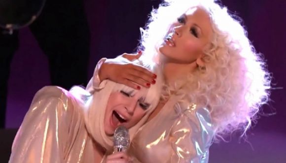 Increíble dueto de Lady Gaga y Christina Aguilera