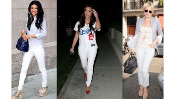 Tips para lucir pantalones blancos