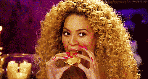 Beyonce eating