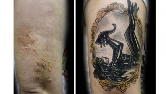 Disimulan cicatrices de violencia contra la mujer con tatuajes