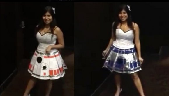 Asombrosa falda "mágica" inspirada en Star Wars (video)