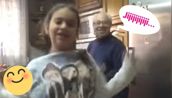 Abuelo trollea a su nieta "Despacito" (Video)