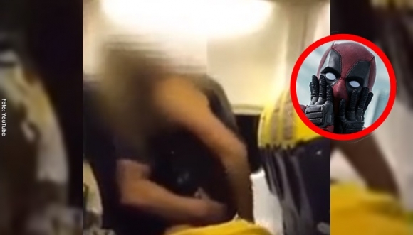 Pareja es captada intentando tener un "rapidín" en un avión