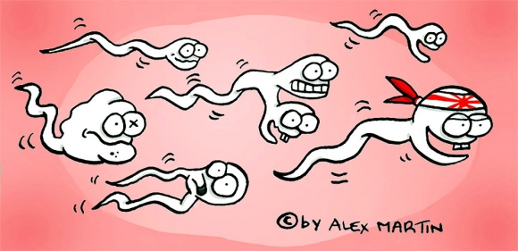 ¡El semen está lleno de virus! ¡Pilas!