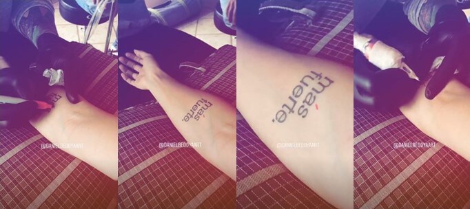 Tatuaje Greeicy Rendón