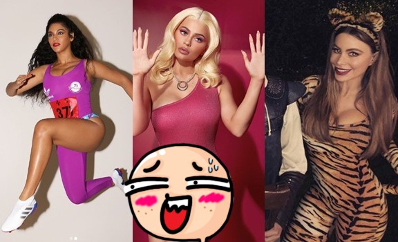 Kim Kardashian y otras famosas con disfraces atrevidos