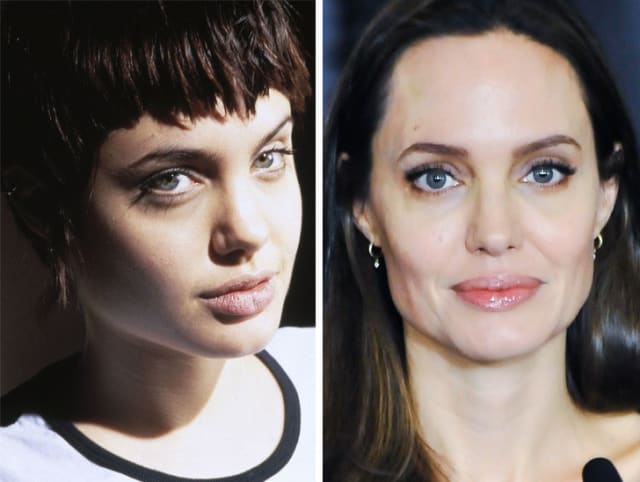 Antes y después: Angelina Jolie cuando tenía 20 años