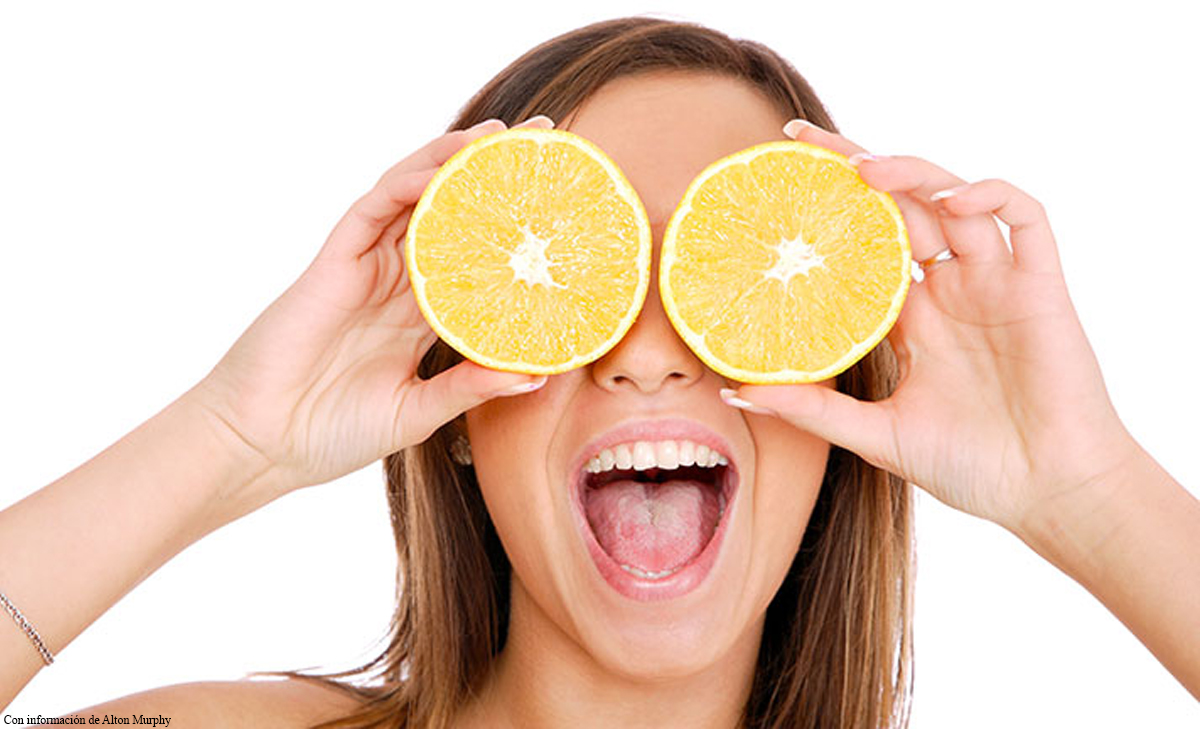 imagen de la naranja, uno de los Alimentos para la piel