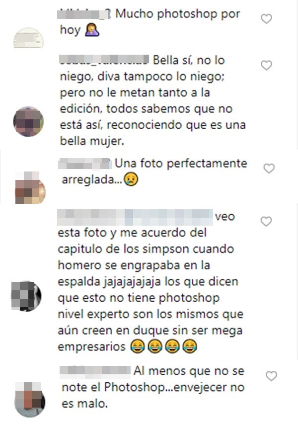Críticas en Instagram a Amparo Grisales por Exceso de Photoshop