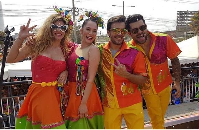 Foto de Lina Tejeiro en el Carnaval de Barranquilla