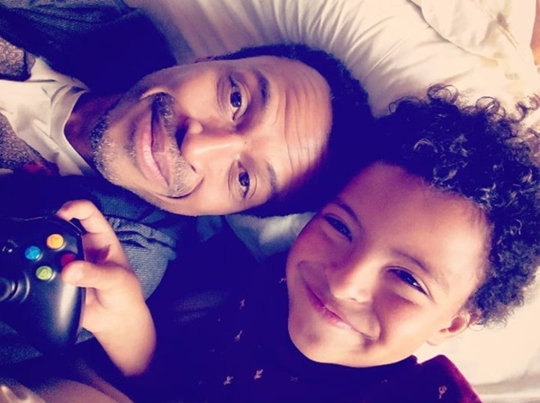 Foto de Max Milfort y su hijo