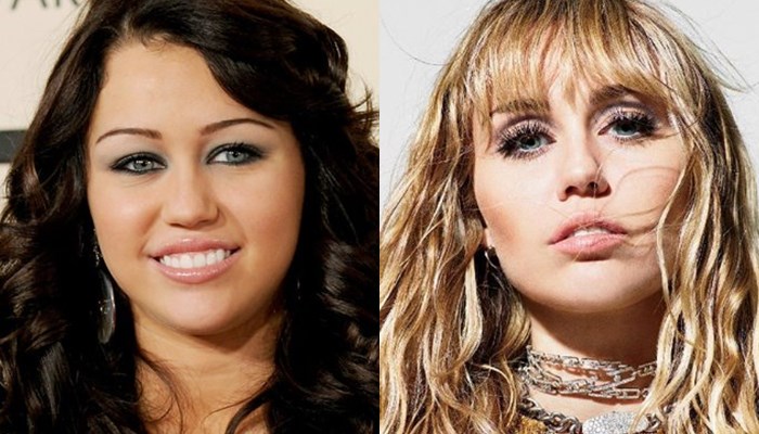 Miley Cyrus antes y ahora