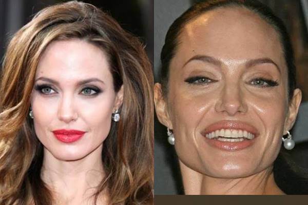 Mosaico de fotos de Angelina Jolie