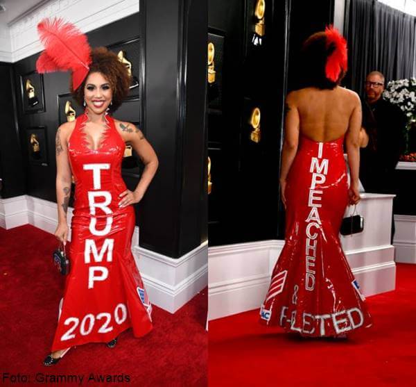 Foto de Joy Villa, de lo peor en la alfombra roja en los Grammy Awards 2020