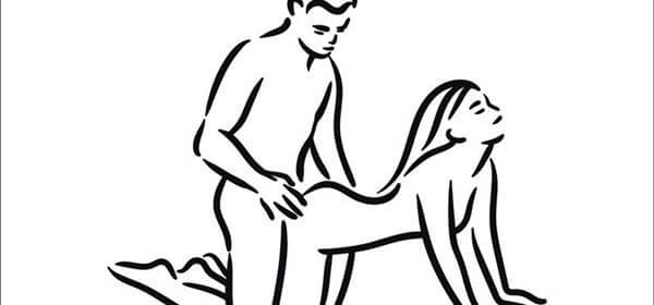 Ilustración de pareja haciendo el perrito