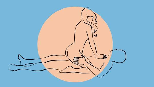 Ilustración de la posición de la vaquera