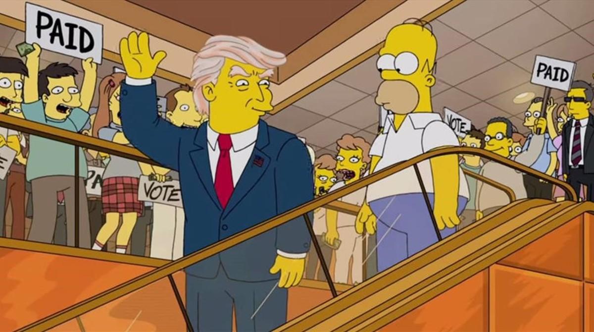 Capítulo en que Los Simpson predijeron la presidencia de Donald Trump.