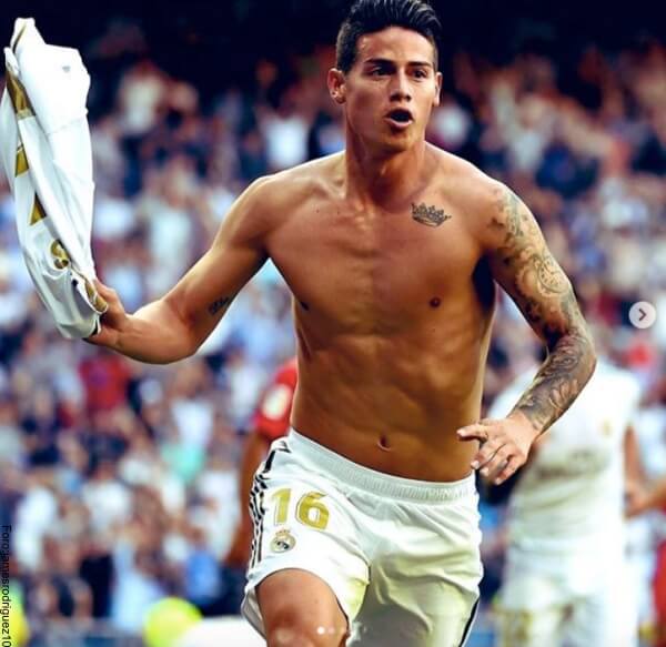 James Rodriguez es uno de los 10 futbolistas que son lindos por sus tatuajes