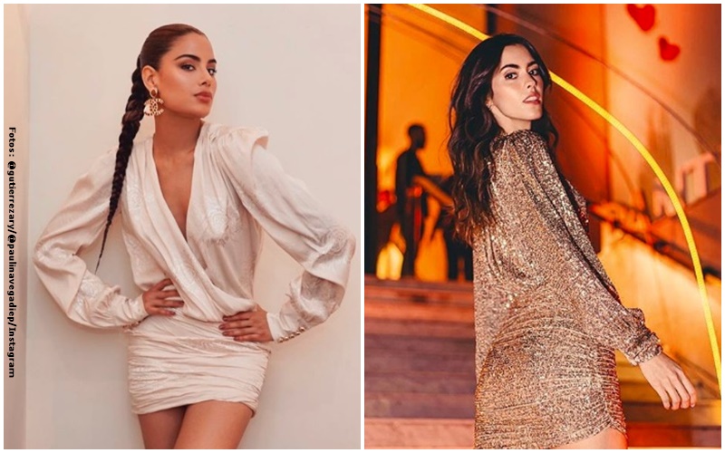 Derecha: La ex virreina universal Ariadna Gutierrez. Izquierda: La ex Miss Universo Paulina Vega.