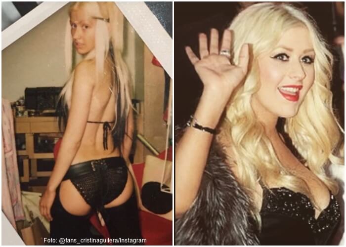 Fotos de antes y después de Cristina Aguilera con sus cambios de peso