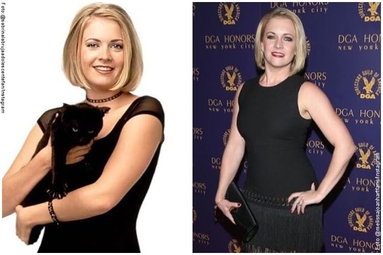 Fotos del antes y después de Sabrina la bruja adolescente