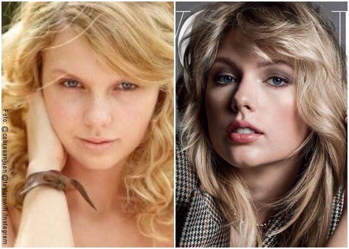 Fotos de Taylor Swift sin maquillaje y con maquillaje