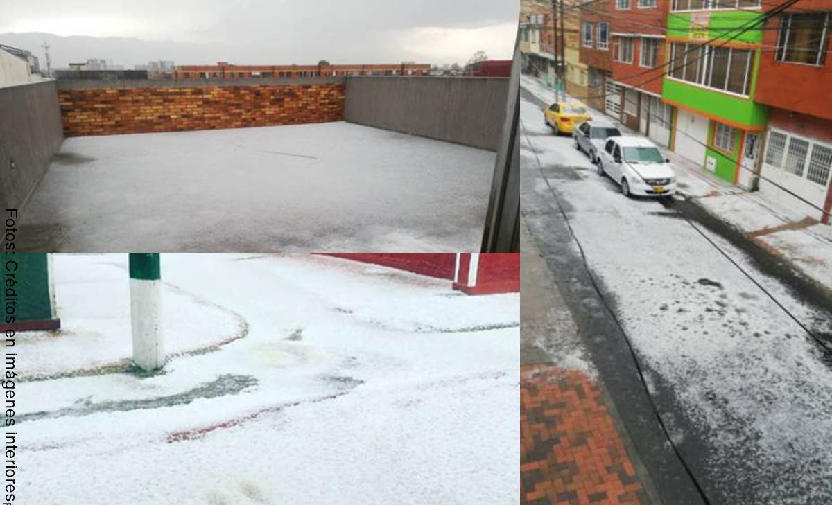 Fotos de la granizada en Bogotá... ¡Parecía nieve!