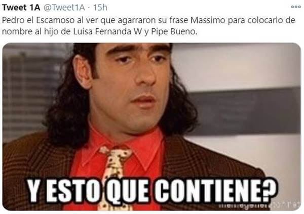 Meme sobre hijo de Luisa Fernanda y Pipe con Pedro el Escamoso