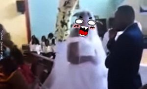 Mujer interrumpió un matrimonio, ¡el de su propio esposo!