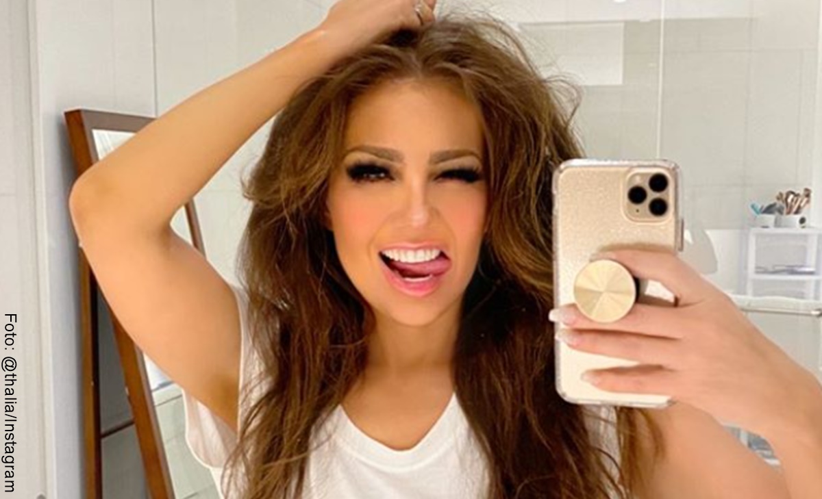 Thalía “paró el tráfico” en Instagram con foto de su abdomen
