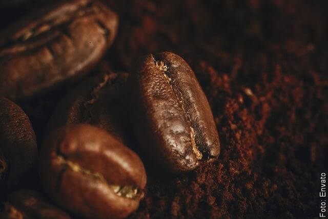 foto de granos de café