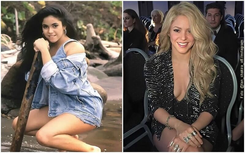 Fotos de Shakira adolescente vs ahora