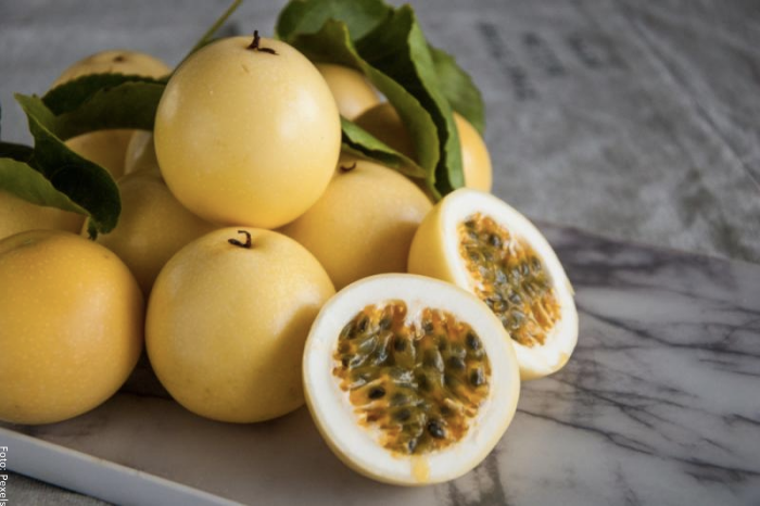 Foto de unos frutos de maracuyá
