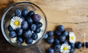 Foto de una taza de frutos que ilustra para qué sirve el arándano