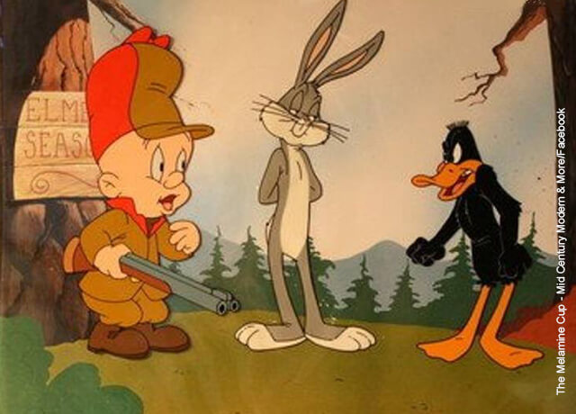 Foto de Bugs Bunny y el Pato Lucas que muestra las caricaturas de los 90