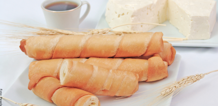 Foto de los dedos de queso ya preparados