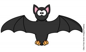 Foto de un dibujado animado de murciélago que ilustra lo que es soñar con murciélagos