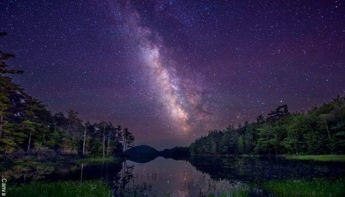 Foto del cielo estrellado