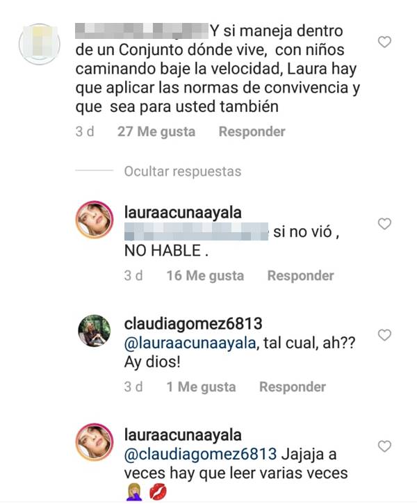 Print de Instagram de Laura Acuña
