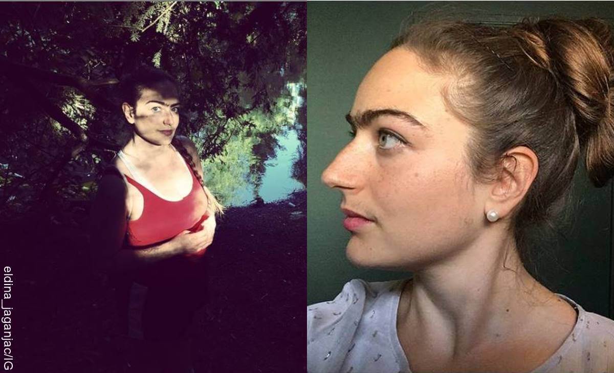 Mujer presume bigote y cejas sin depilar: La Frida Kahlo danesa