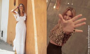Claudia Bahamón "la mal sentada", exhibe sus lindas y largas piernas
