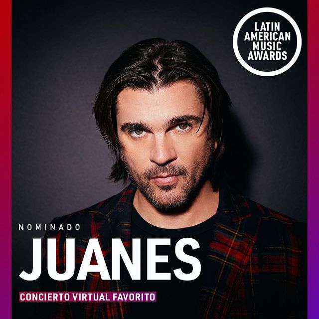 Publicación de Juanes por su nominación a los Latin American Music Awards
