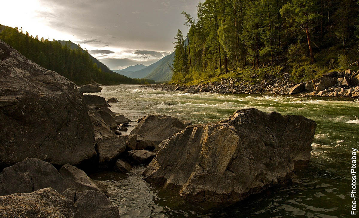 Foto de un paisaje que muestra lo que es soñar con río