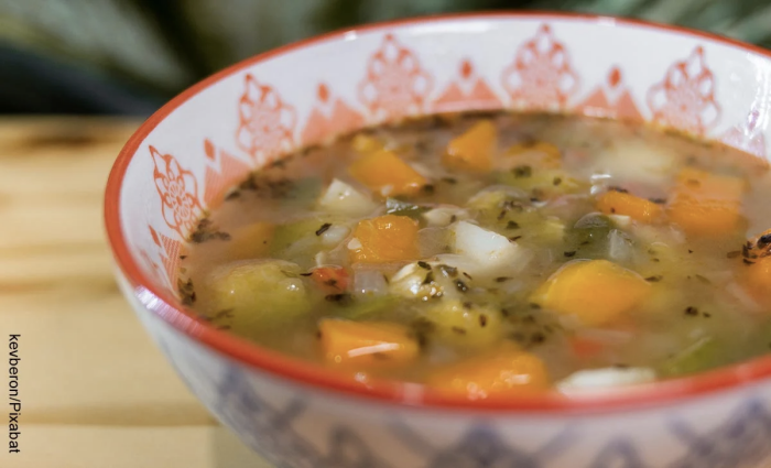 Foto de sopa de verduras