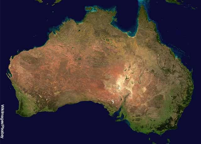 Foto del mapa de Australia que revela las cosas que no sabías hace 5 minutos