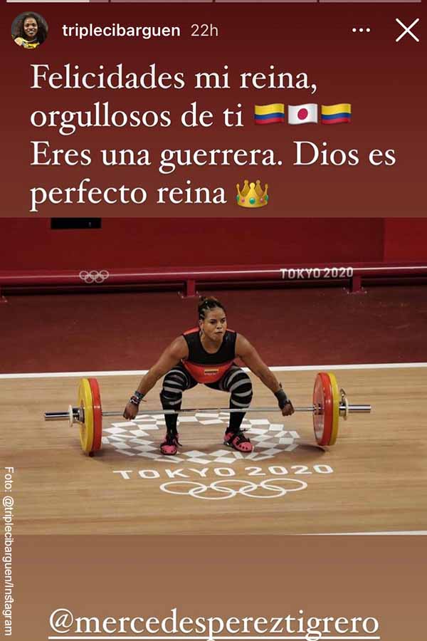 Caterine Ibargüen envío mensaje a Mercedes Pérez tras no alcanzar una medalla