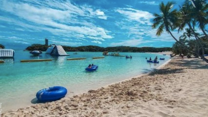 Foto de la isla donde está de vacaciones Shakira