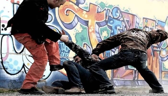 Foto de una pelea callejera