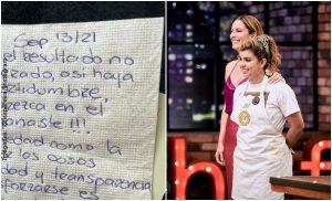 Auxiliar de vuelo le dio a Liss Pereira una carta con conmovedor mensaje