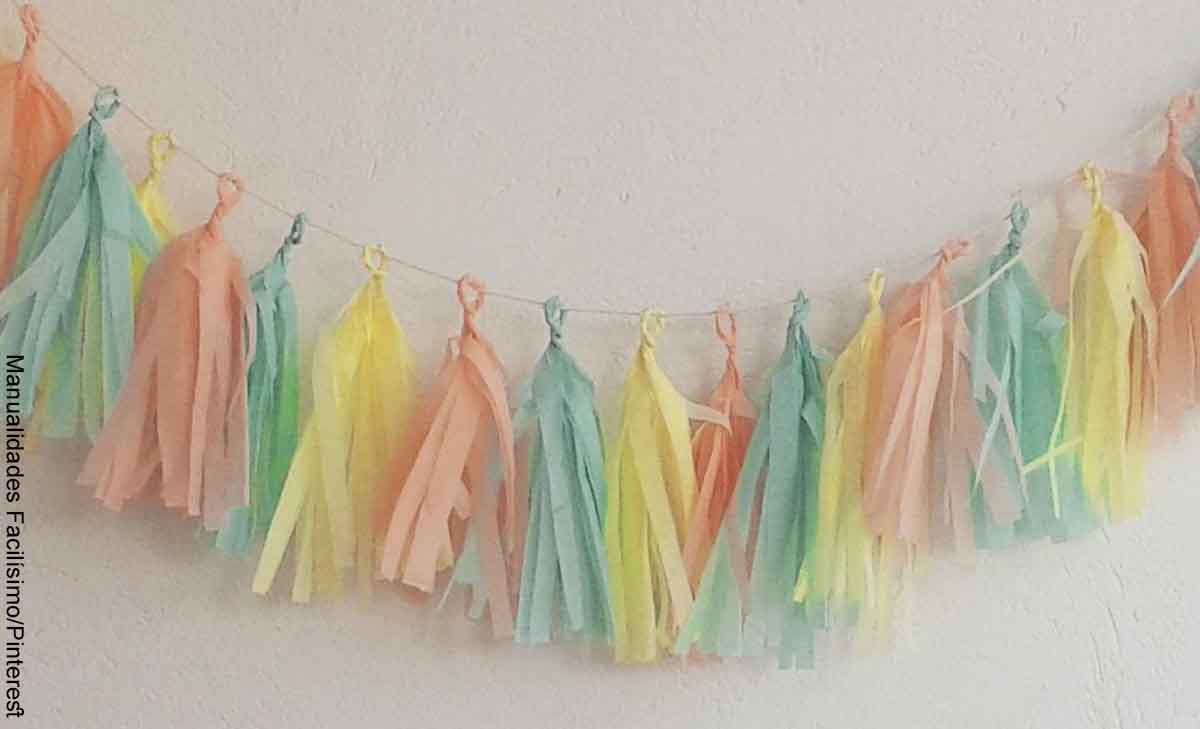 Pompones de papel, Manualidades con niños